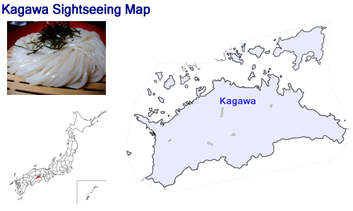 Kagawa Sightseeing Map