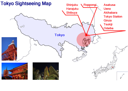Tokyo Sightseeing Map