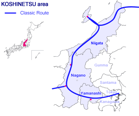 Koshinetsu Route Map