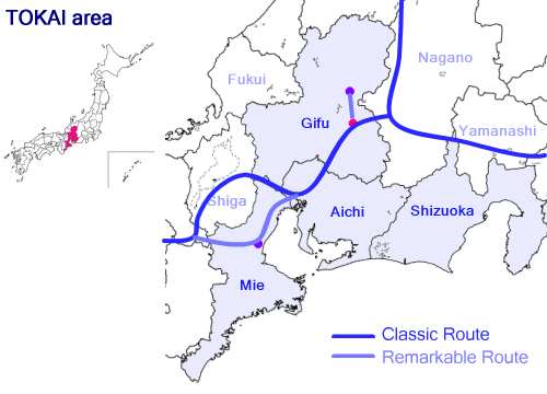 Tokai Route Map